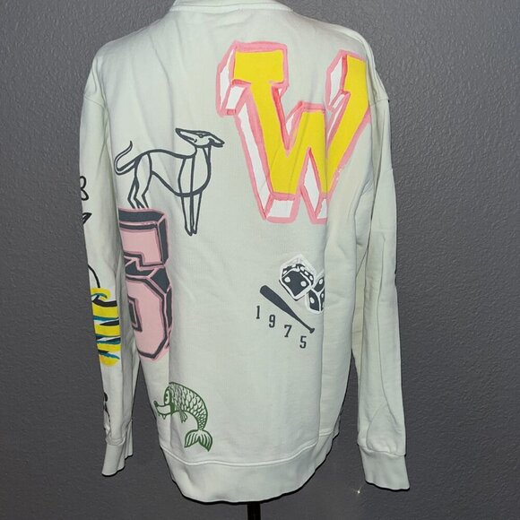 ZARA BUILD YOUR OWN PARADISE Artsy Graphic Men's Sweatshirt "As seen on TV" M - Picture 8 of 15